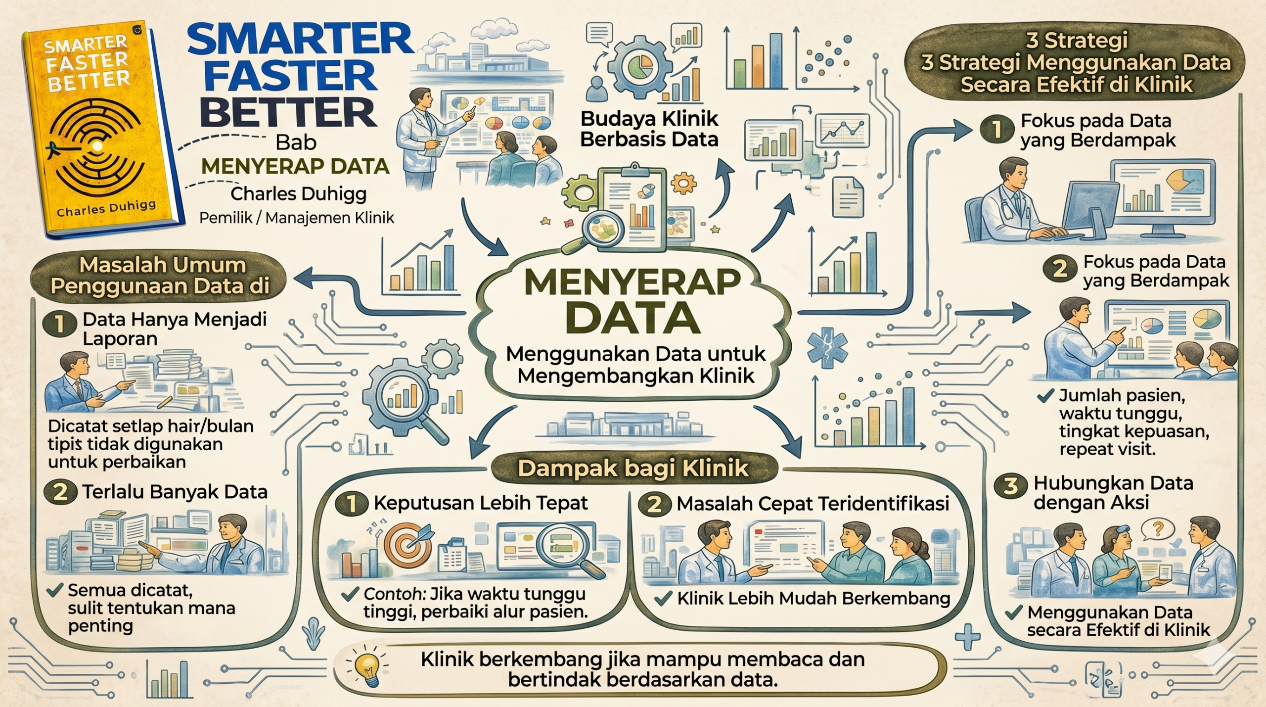 Menyerap Data untuk pengembangan klinik