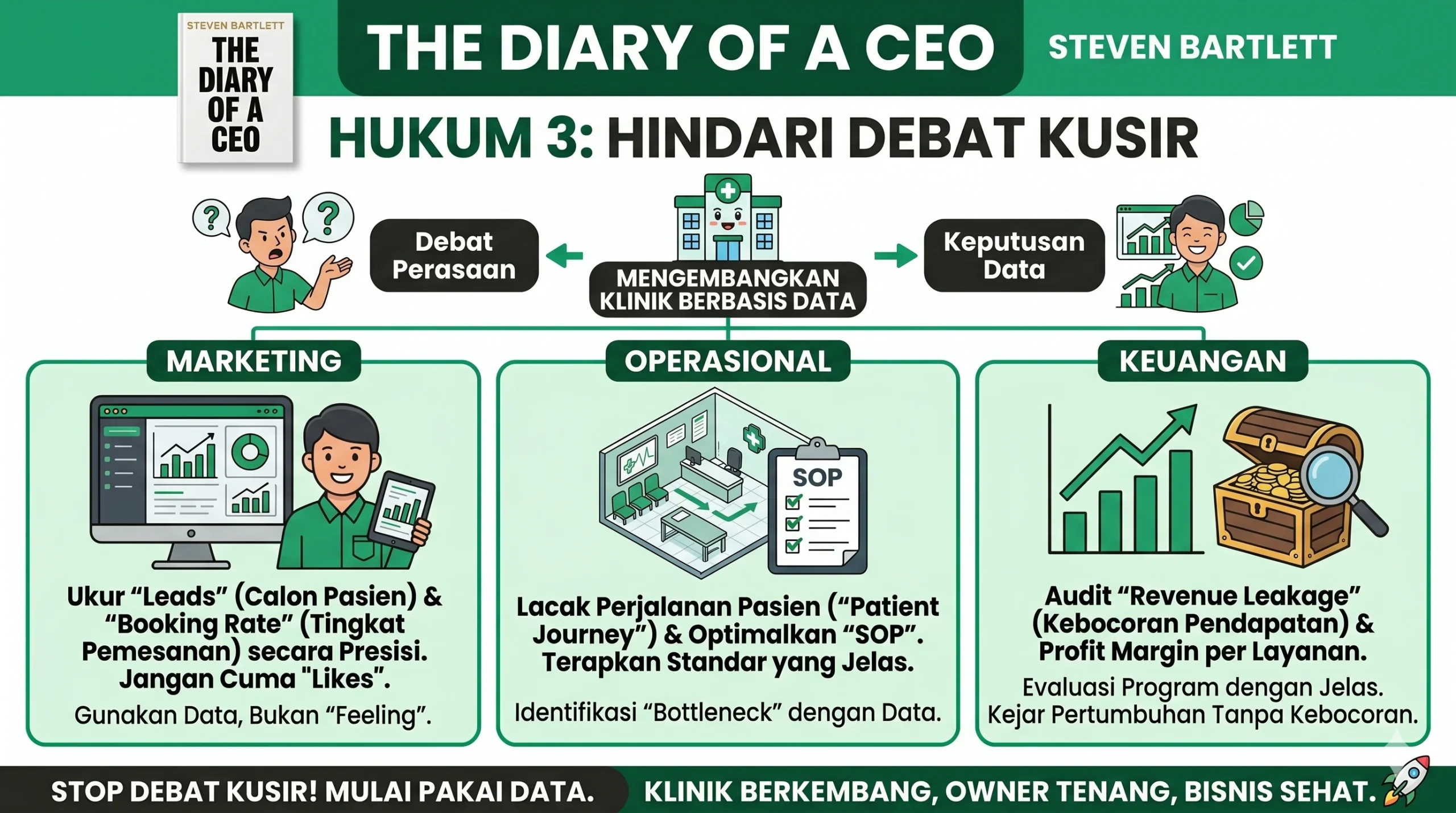 Cara Mengembangkan Klinik Secara Konsisten Tanpa Terjebak Debat Kusir Operasional